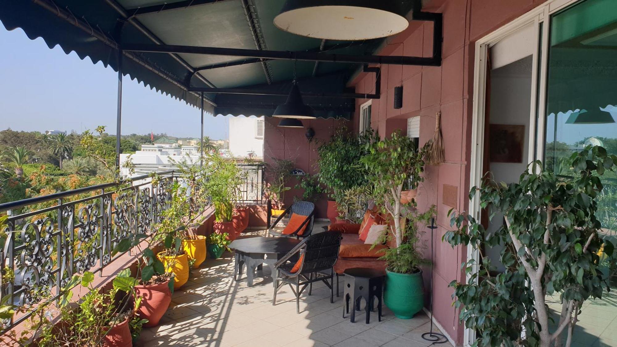 Appartement Agreable Avec 2 Tres Belles Terrasses Au Coeur De Rabat Eksteriør billede
